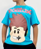 Camiseta Camisa Infantil Roblox Algodão Alta Qualidade