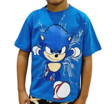 Camiseta Camisa Infantil Sonic O Filme Alta Qualidade - MUNDO KIDS