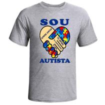 Camiseta camisa infantil sou autista espectro autismo