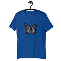 Camiseta Camisa Infantil Unissex - Borboleta Colorida