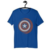Camiseta Camisa Infantil Unissex - Capitão América Escudo