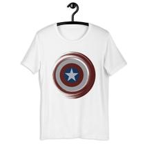 Camiseta Camisa Infantil Unissex - Capitão América Escudo