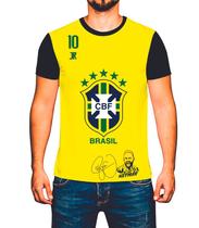 Camiseta Camisa Jogo Futebol Copa Do Mundo Brasil País K22