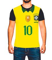 Camiseta Camisa Jogo Futebol Copa Do Mundo Brasil País K39