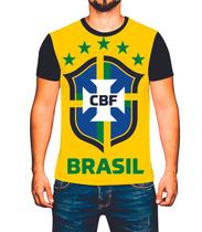 Camiseta Camisa Jogo Futebol Copa Do Mundo Brasil País K9