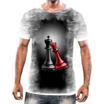 Camiseta Camisa Jogo Tabuleiro Xadrez Rei Torre Rainha HD 1