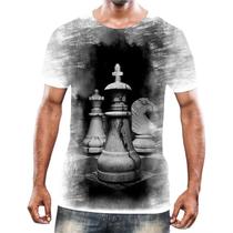 Camiseta Camisa Jogo Tabuleiro Xadrez Rei Torre Rainha HD 11