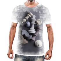 Camiseta Camisa Jogo Tabuleiro Xadrez Rei Torre Rainha HD 13