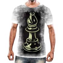 Camiseta Camisa Jogo Tabuleiro Xadrez Rei Torre Rainha HD 14