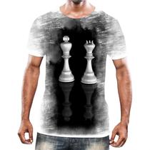 Camiseta Camisa Jogo Tabuleiro Xadrez Rei Torre Rainha HD 4