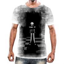Camiseta Camisa Jogo Tabuleiro Xadrez Rei Torre Rainha HD 6