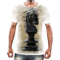 Camiseta Camisa Jogo Tabuleiro Xadrez Rei Torre Rainha HD 8