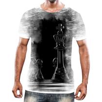 Camiseta Camisa Jogo Tabuleiro Xadrez Rei Torre Rainha HD 9