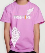 Camiseta Camisa Juvenil Infantil Menina Menino Gamer Jogo Tiro Free Fi re Md1