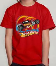 Camiseta Camisa Juvenil Infantil Menina Menino Hot Whe els Corrida Carros Md2