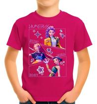 Camiseta Camisa Juvenil Infantil Menina Menino Huntrix Guerreiras do K-pop Md2