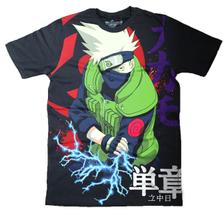 Camiseta Camisa Kakashi Sharingan Chidoroi Blusa Naruto Masculina Infantil Unissex