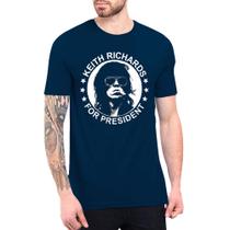Camiseta camisa Keith Richards for president masculino feminino