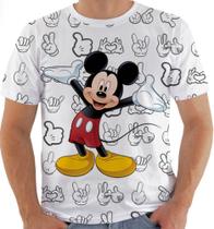 Camiseta Camisa Lc 6774 Mickey Mouse Branco