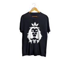 Camiseta Camisa Leão De Juda Lion Gospel Masculina preto - Liga Fashion