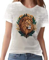 Camiseta Camisa Leão Rei da Selva Savana Rosto Estampa HD 6