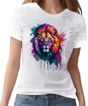 Camiseta Camisa Leão Rei da Selva Savana Rosto Estampa HD 8