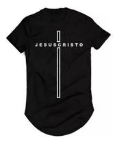Camiseta Camisa Longline Jesus Cristo Camiseta Camisa Longline Jesus Cristo