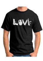 Camiseta camisa love cac atirador esportivo militar