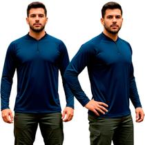 Camiseta Camisa Manga Longa com Proteção Solar Uv Camuflado Tecido Leve
