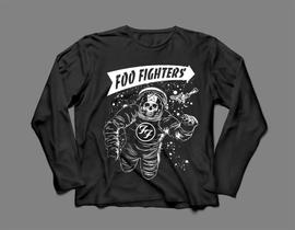 Camiseta / Camisa Manga Longa Feminina Foo Fighters Ff - Ultraviolence Store