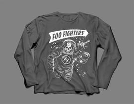 Camiseta / Camisa Manga Longa Feminina Foo Fighters Ff - Ultraviolence Store