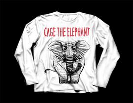 Camiseta / Camisa Manga Longa Masculina Cage The Elephant