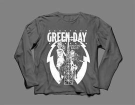 Camiseta / Camisa Manga Longa Masculina Green Day 1