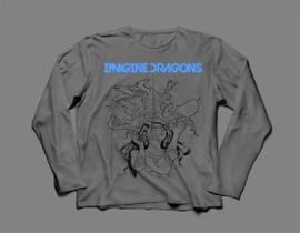 Camiseta / Camisa Manga Longa Masculina Imagine Dragons