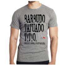 Camiseta camisa masculina barbudo tatuado titio tio dindo padrinho