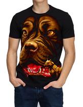 Camiseta Camisa Masculina Cachorro Pitbull Rottweiler Dog Animais