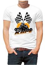 Camiseta camisa masculina carro corrida kart piloto
