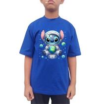 Camiseta Camisa Masculina Feminina Infantil 100% Algodão Personagem Stitch