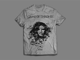 Camiseta / Camisa Masculina Game Of Thrones Jon Snow Série