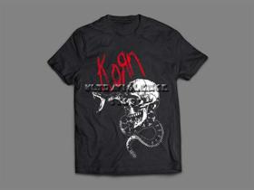 Camiseta / Camisa Masculina Korn Metal Follow The Leader