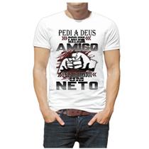 Camiseta camisa masculina melhor amigo neto avô vovô barato