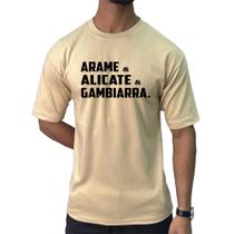 Camiseta camisa masculina meme arame alicate gambiarra barato Camiseta camisa masculina meme arame alicate gambiarra barato
