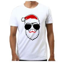 Camiseta camisa masculina papai noel festa natal