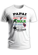 Camiseta camisa masculina papai super herói dia dos pais pai favorito Camiseta camisa masculina papai super herói dia dos pais pai favorito