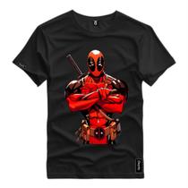 Camiseta Camisa Masculina Personalizada Dead Pool Personagem Cinema Filme Blusa Premium Algodão Camiseta Camisa Masculina Personalizada Dead Pool Personagem Cinema Filme Blusa Premium Algodão
