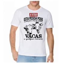 Camiseta camisa masculina pessoa falando vaca agro roça pecuária