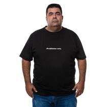 Camiseta Camisa Masculina Plus Size Algodao Confortavel Frase Engraçada Com Abridor De Garrafa