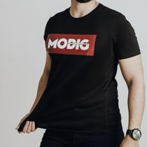 Camiseta Camisa Masculina Slim Fit Algodão Egípcio Gola O - MODIG