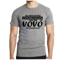 Camiseta camisa masculina vovô profissional avô dia dos pais