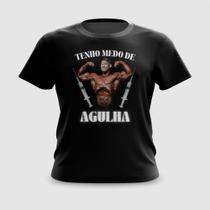 Camiseta Camisa Medo de Agulha Carnaval Meme